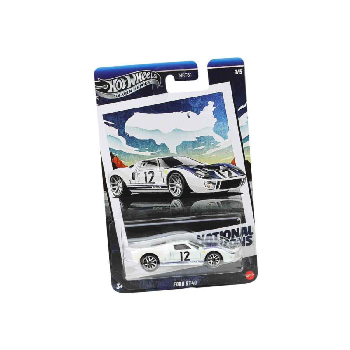 Đồ Chơi Mô Hình Siêu Xe Vintage Ford GT-40 HOT WHEELS HRT81