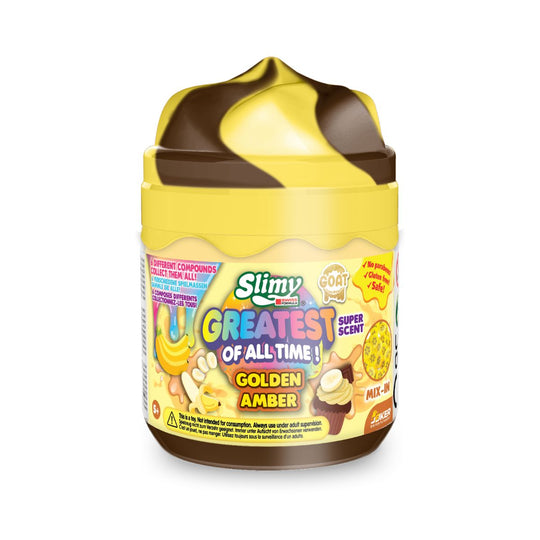 Slimy Goat Toy Fun Yellow Brown Banana_250g SLIMY 20280630/32286/YE-BR