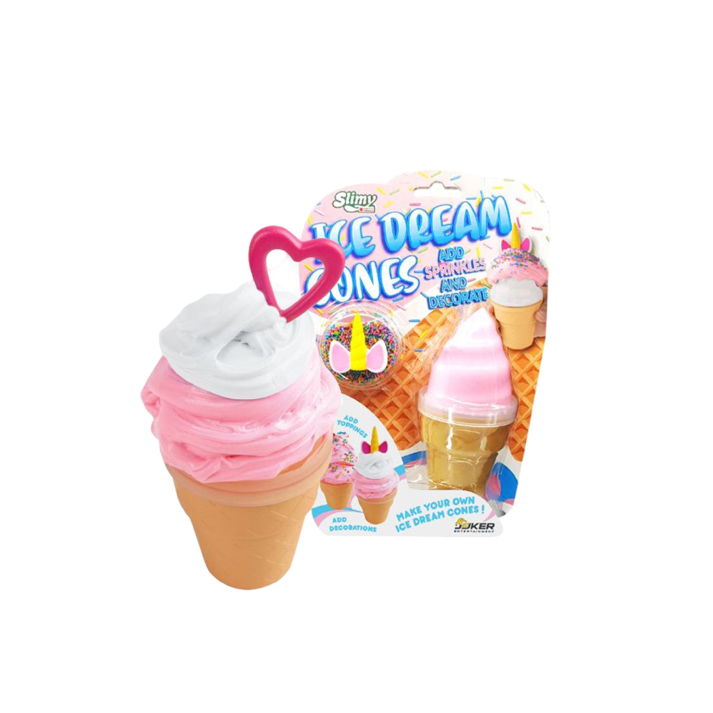 Slimy sweet ice cream cone_heart SLIMY 33919