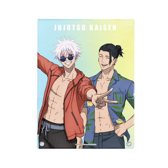 Đồ Chơi Tấm Nhựa Trang Trí Gojo Và Geto Bãi Biển Jujutsu Kaisen SUNRISEPOP JKAC099