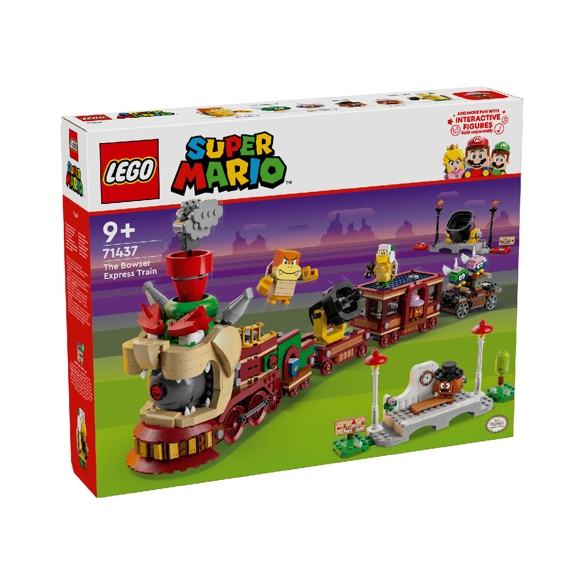 Đồ Chơi Lắp Ráp Tàu Lửa Bowser Siêu Tốc LEGO SUPER MARIO 71437 (1392 c