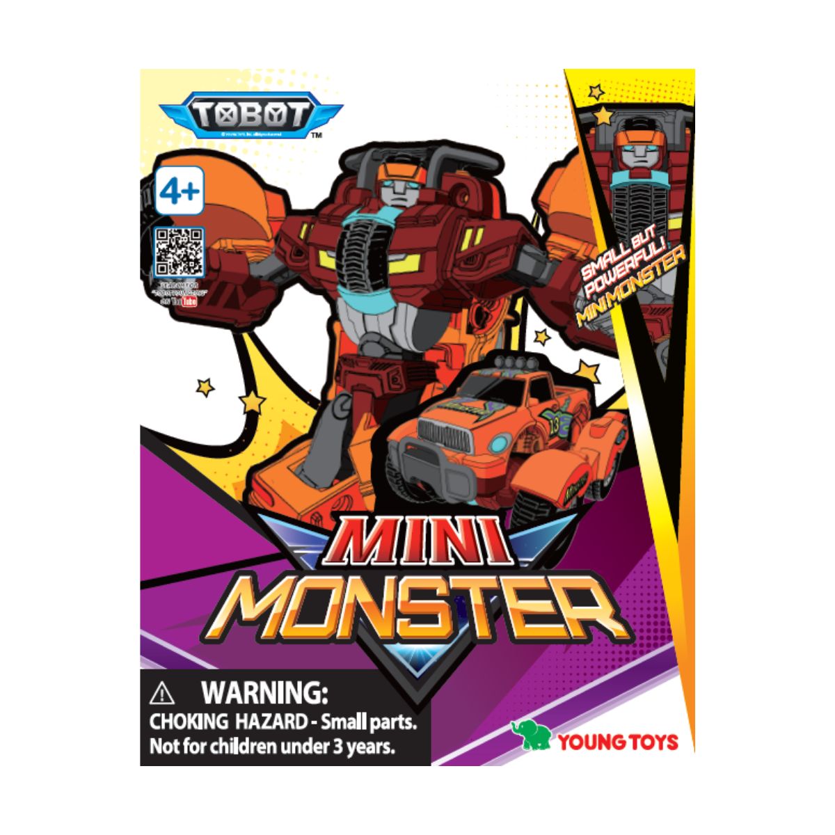 Đồ Chơi Mini Chiến Binh Uy Lực Monster TOBOT 301209