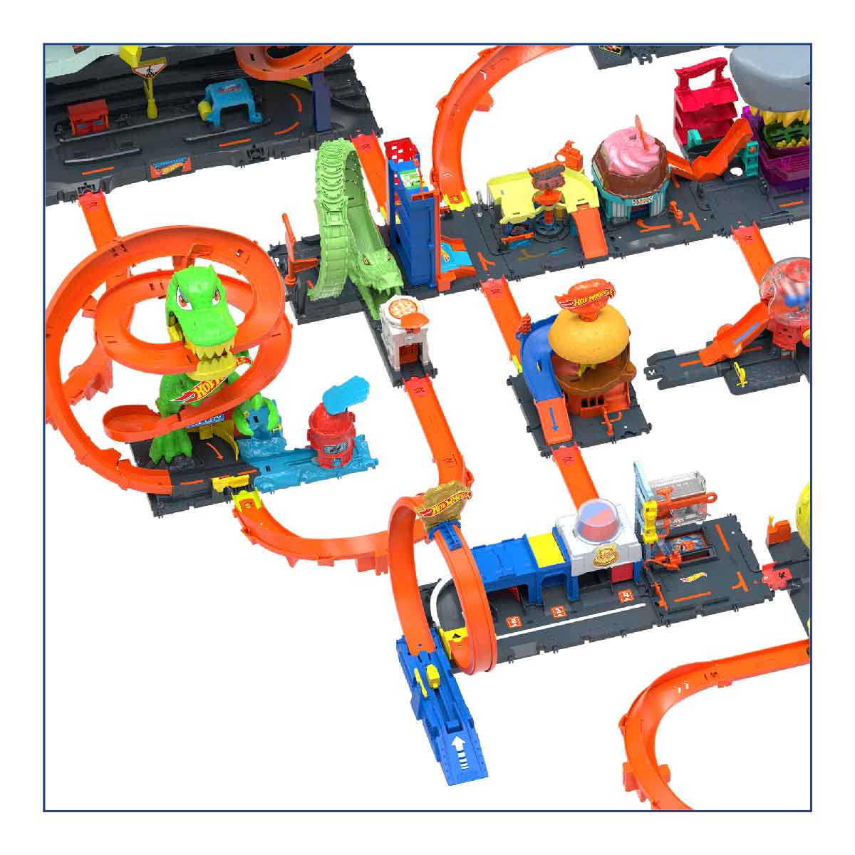 Đồ Chơi Trạm Cảnh Sát Siêu Đẳng HOT WHEELS JBM71