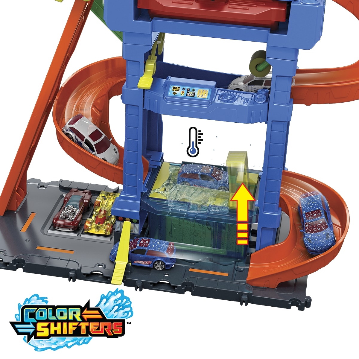 Đồ Chơi Trạm Rửa Xe Đổi Màu Thần Tốc HOT WHEELS HTN80