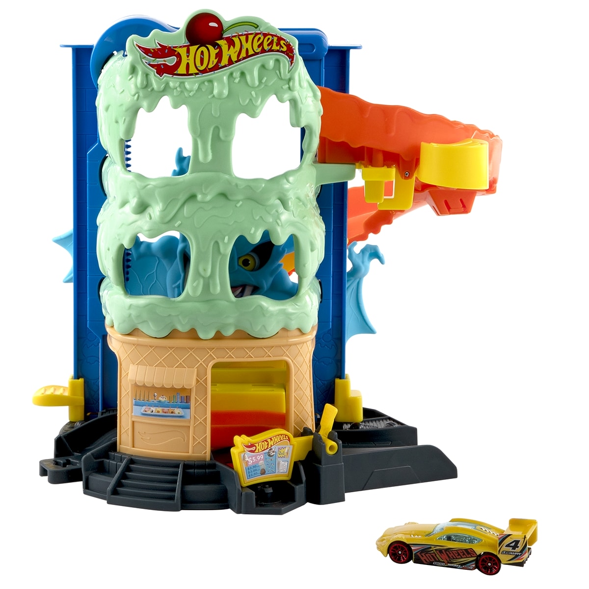 Đồ Chơi Trận Chiến Dơi Tại Tiệm Kem City HOT WHEELS JNV03/HDR29