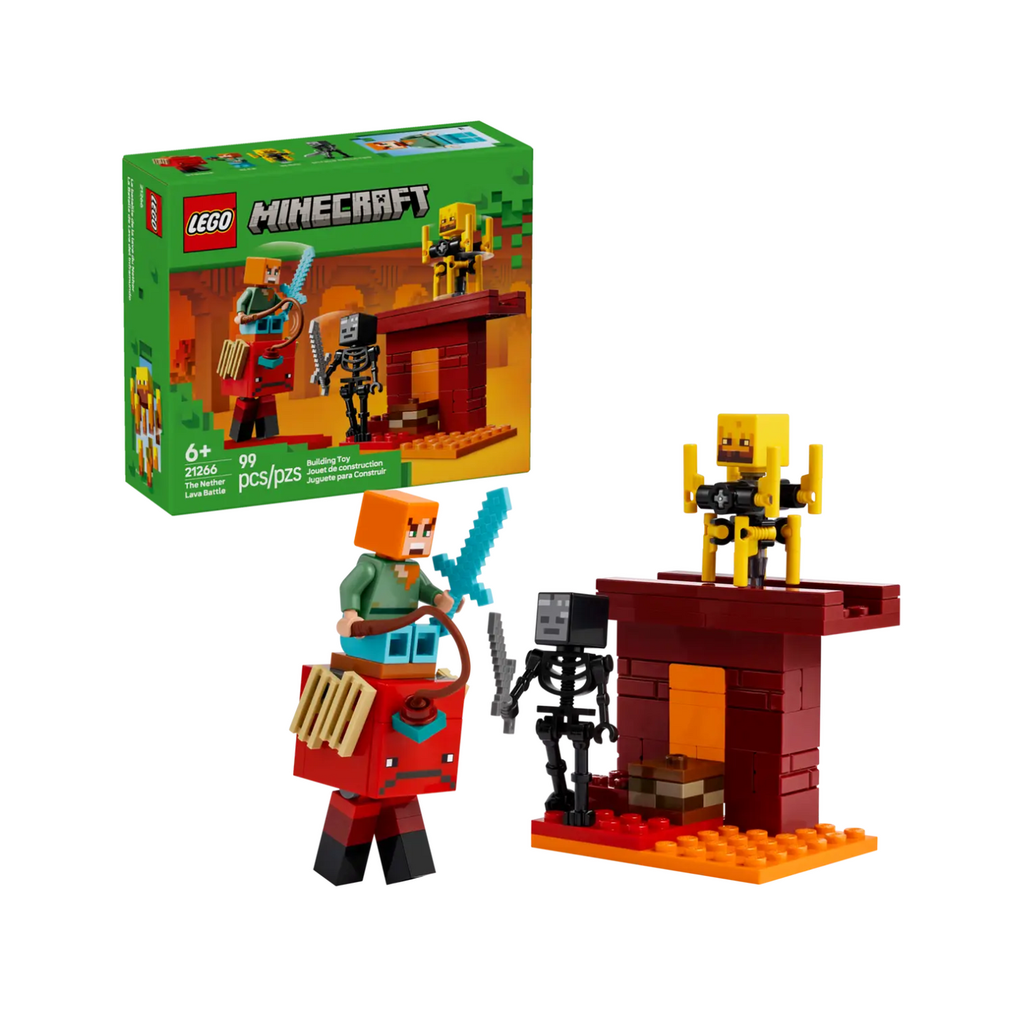 Đồ Chơi Lắp Ráp Trận Chiến Dung Nham Địa Ngục Nether LEGO MINECRAFT 21266