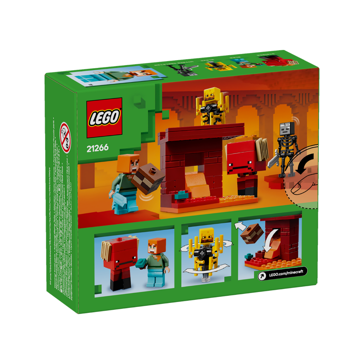 Đồ Chơi Lắp Ráp Trận Chiến Dung Nham Địa Ngục Nether LEGO MINECRAFT 21266