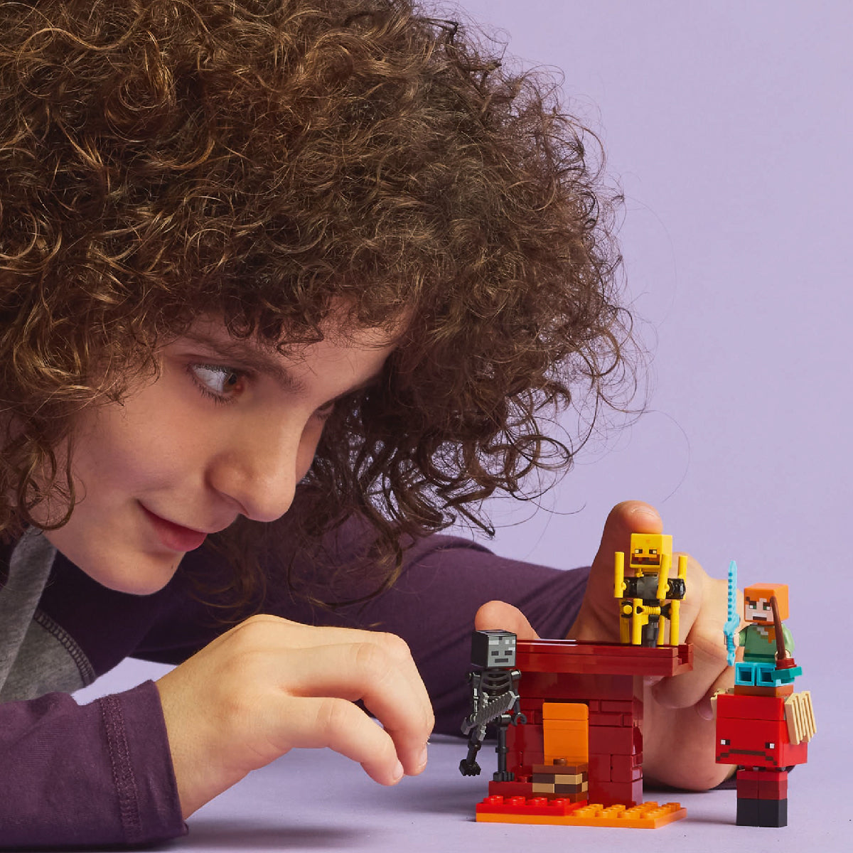 Đồ Chơi Lắp Ráp Trận Chiến Dung Nham Địa Ngục Nether LEGO MINECRAFT 21266