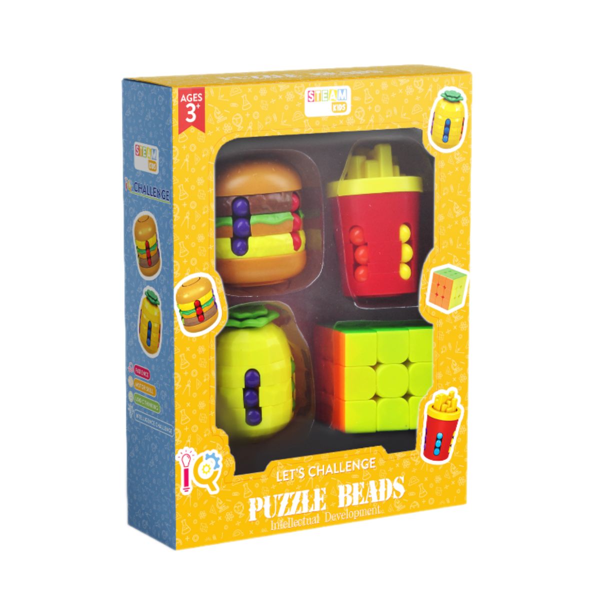 Đồ Chơi Trò Chơi Thử Thách Trí Tuệ Hạt Đậu 4pcs STEAM SK7790