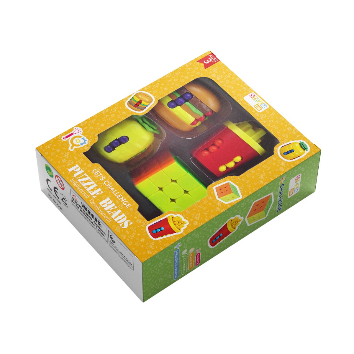 Đồ Chơi Trò Chơi Thử Thách Trí Tuệ Hạt Đậu 4pcs STEAM SK7790