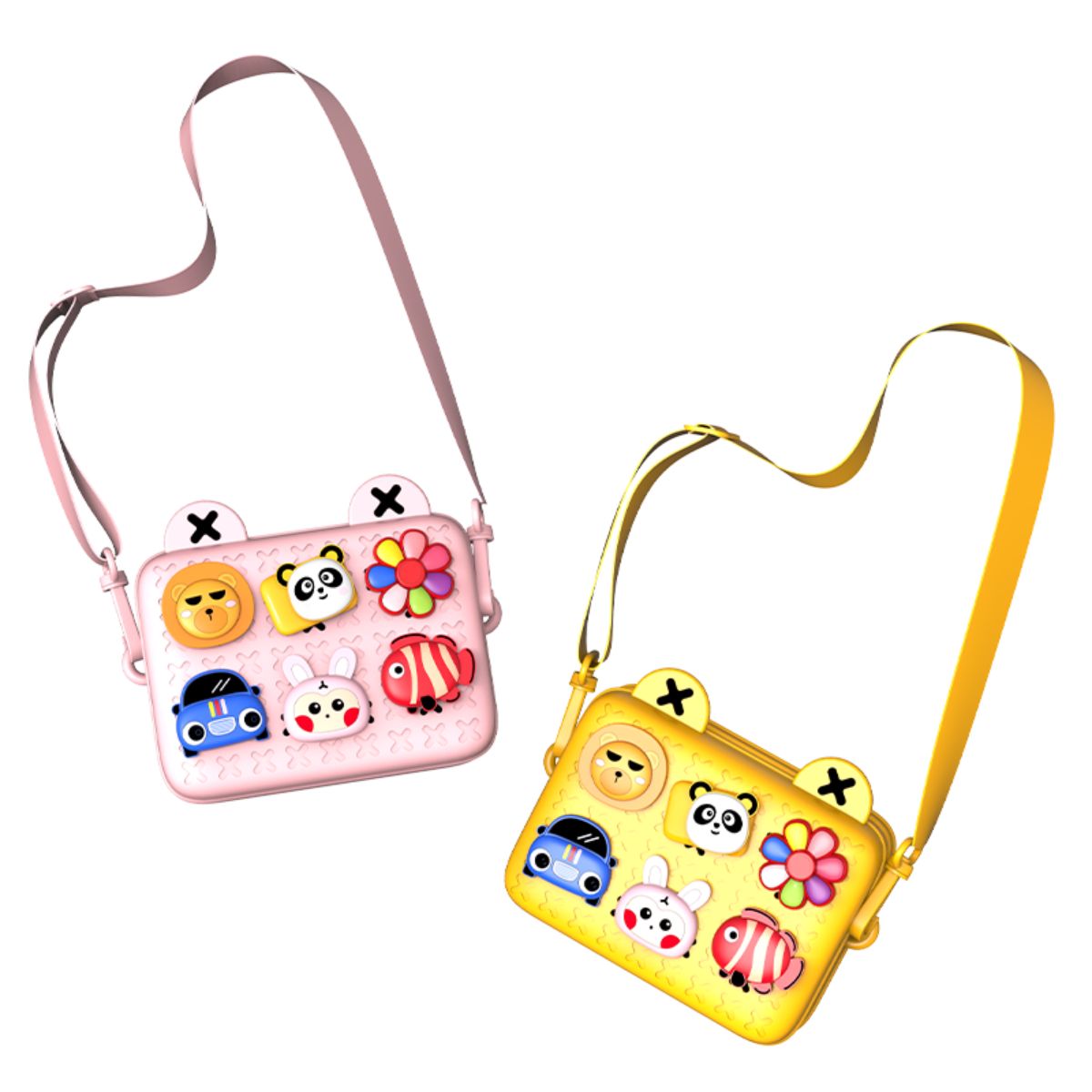 KOOOL Crossbody Bag with Charms – Yellow K10/YELLOW
