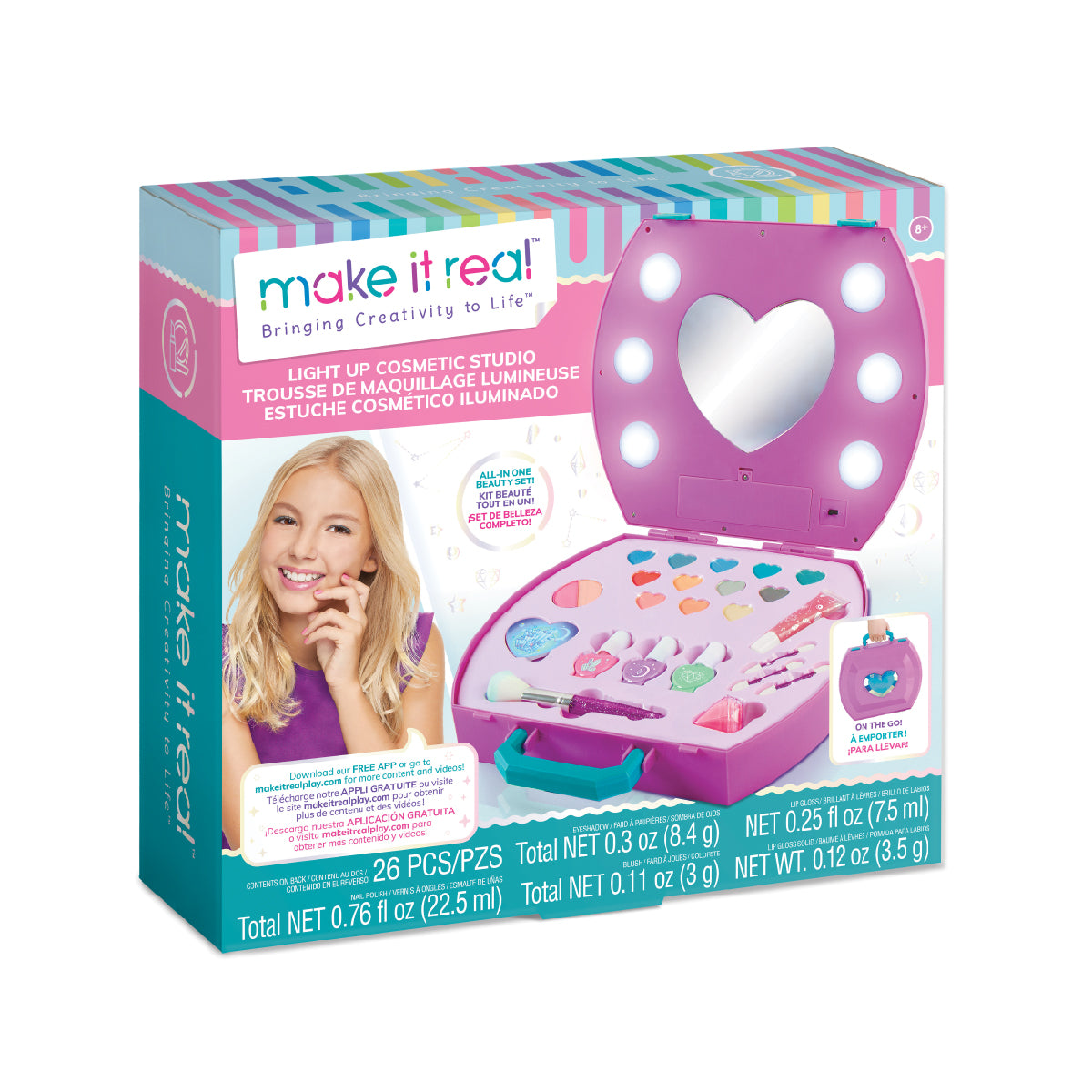 Vali Trang Điểm Hồng Sành Điệu Make It Real 2508mira