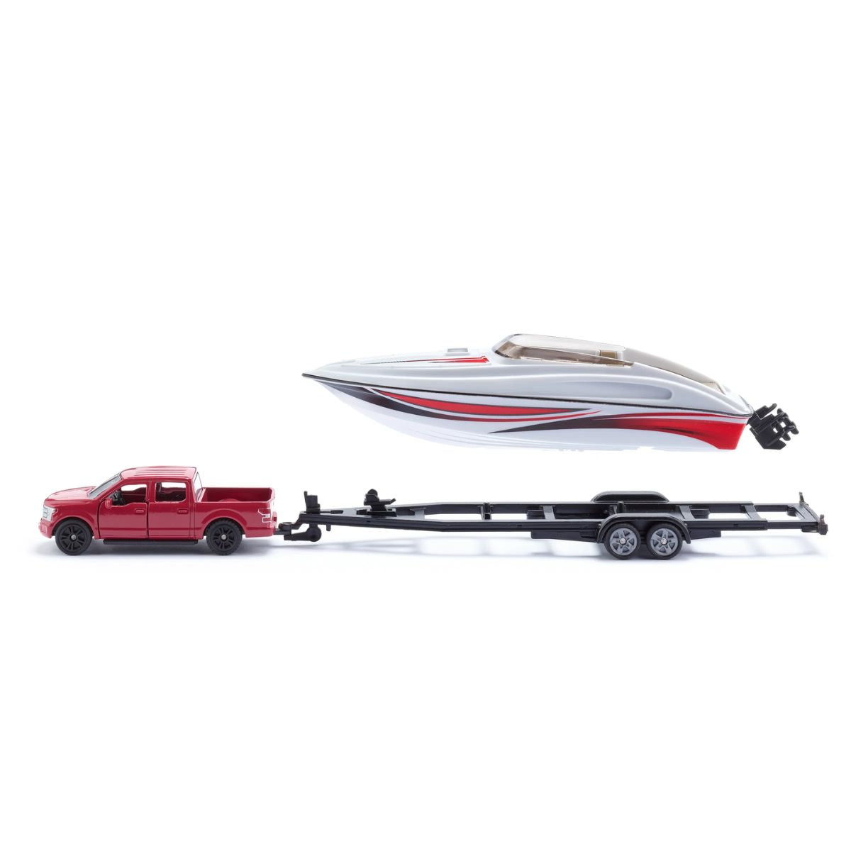 Đồ Chơi Xe Bán Tải Ford F150 Chở Thuyền Máy SIKU 2568