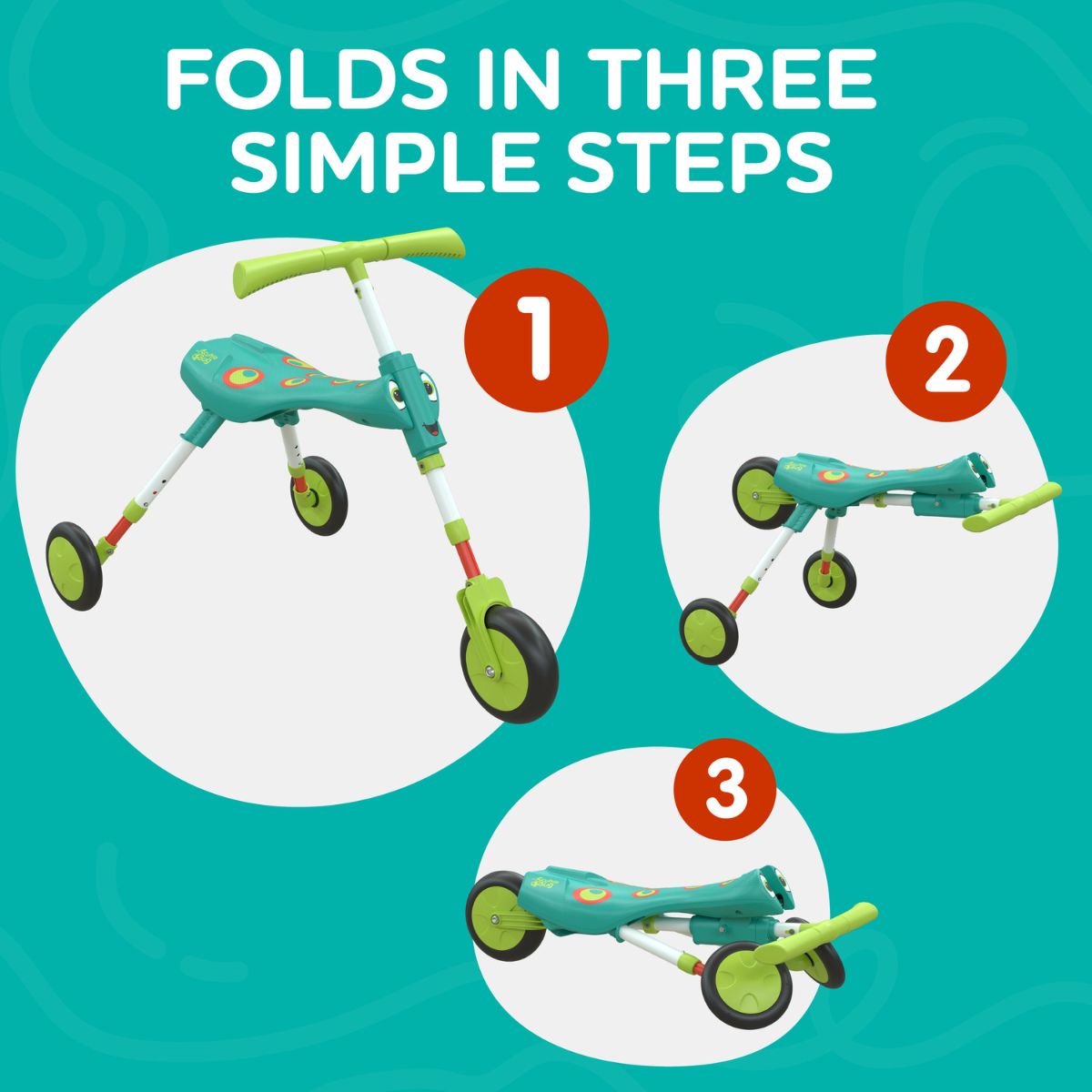 Xe Chòi Chân Bọ Xanh 3 Bánh Scuttle Bug XL RIDE ON 8555