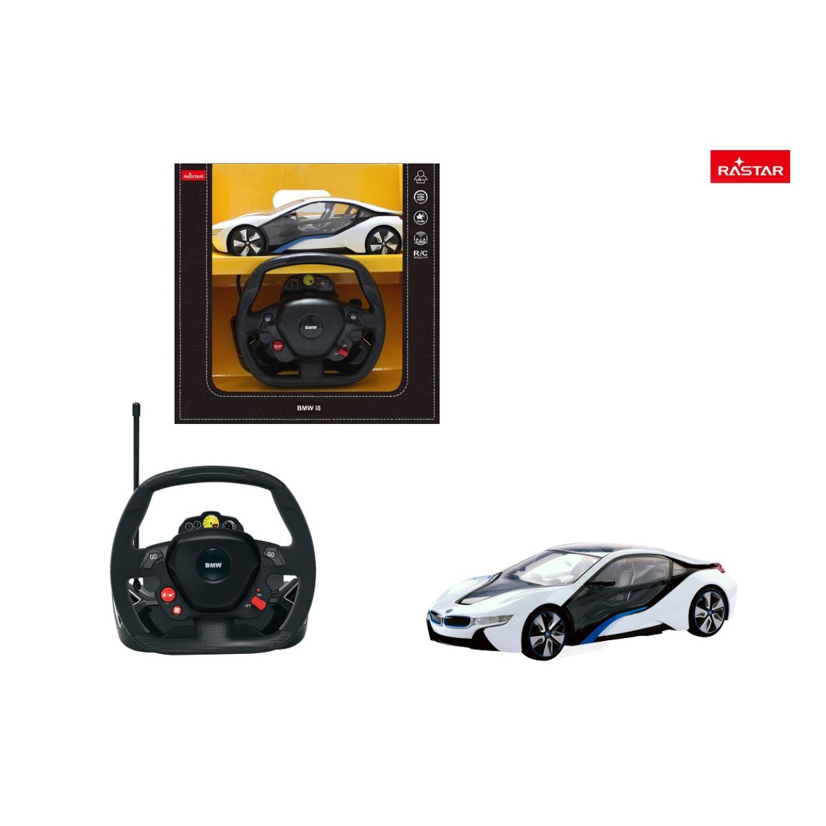 Đồ Chơi Xe Điều Khiển 1:14 BMW I8 Điều Khiển Vô Lăng RASTAR R49600-8