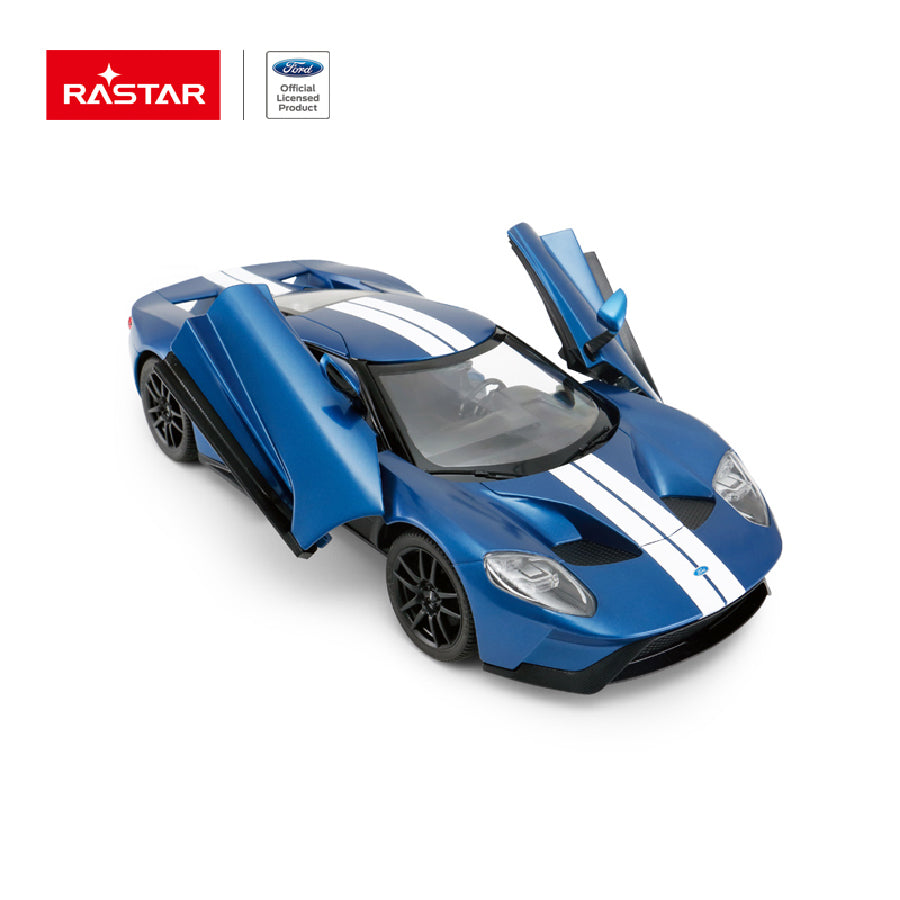 Xe điều khiển 1:14 Ford GT có thể mở cửa Xanh dương RASTAR R78100