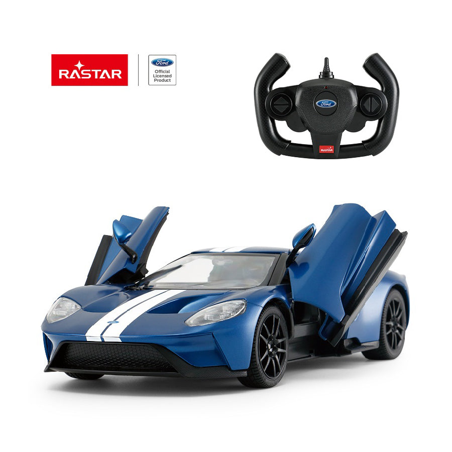 Xe điều khiển 1:14 Ford GT có thể mở cửa Xanh dương RASTAR R78100