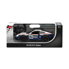 Đồ Chơi Xe Điều Khiển 1:14 Porsche 911 Dakar Performance Mở Được Cửa Xanh Dương RASTAR R10131