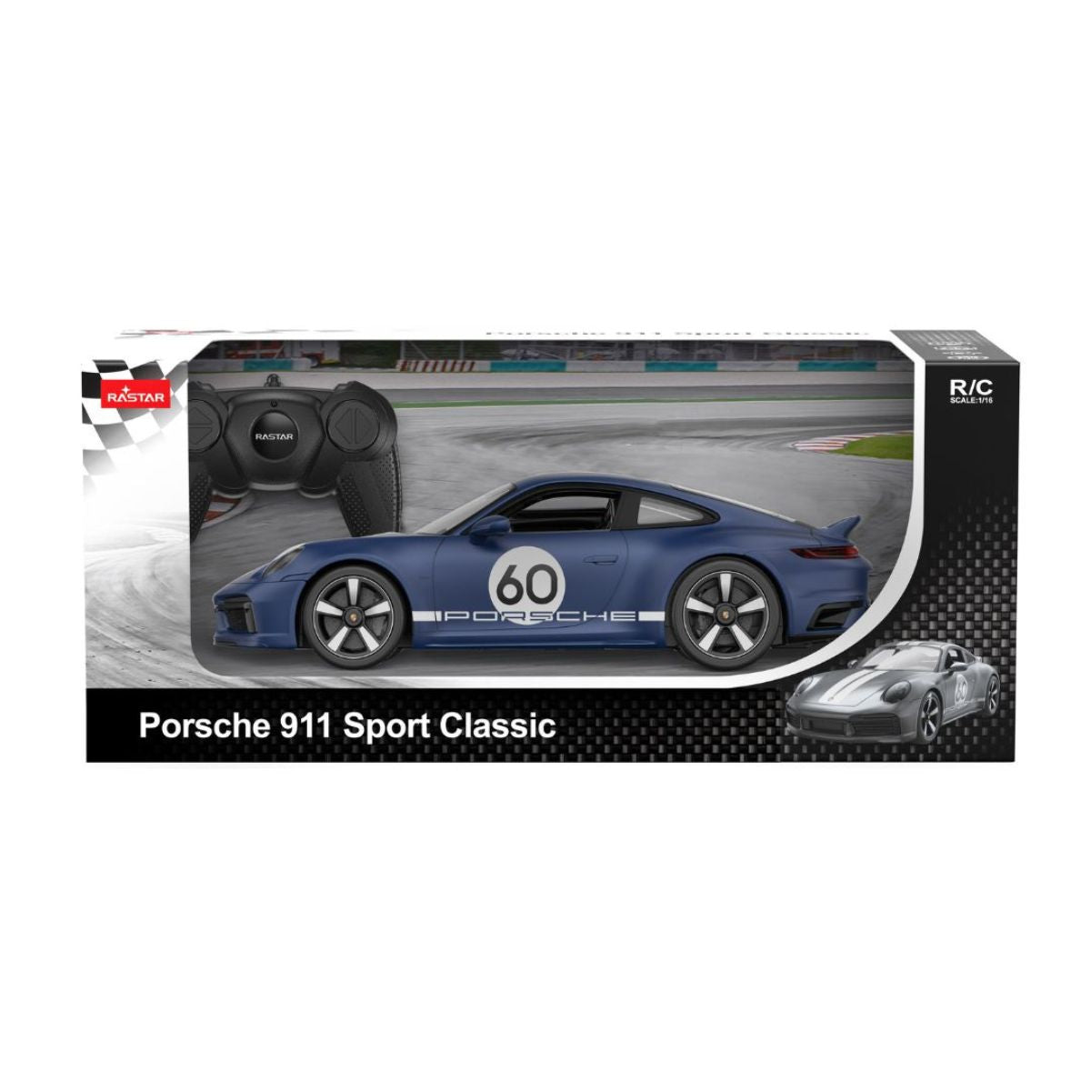 Đồ Chơi Xe Điều Khiển 1:16 Porsche 911 Sport Classic Xanh RASTAR R94900