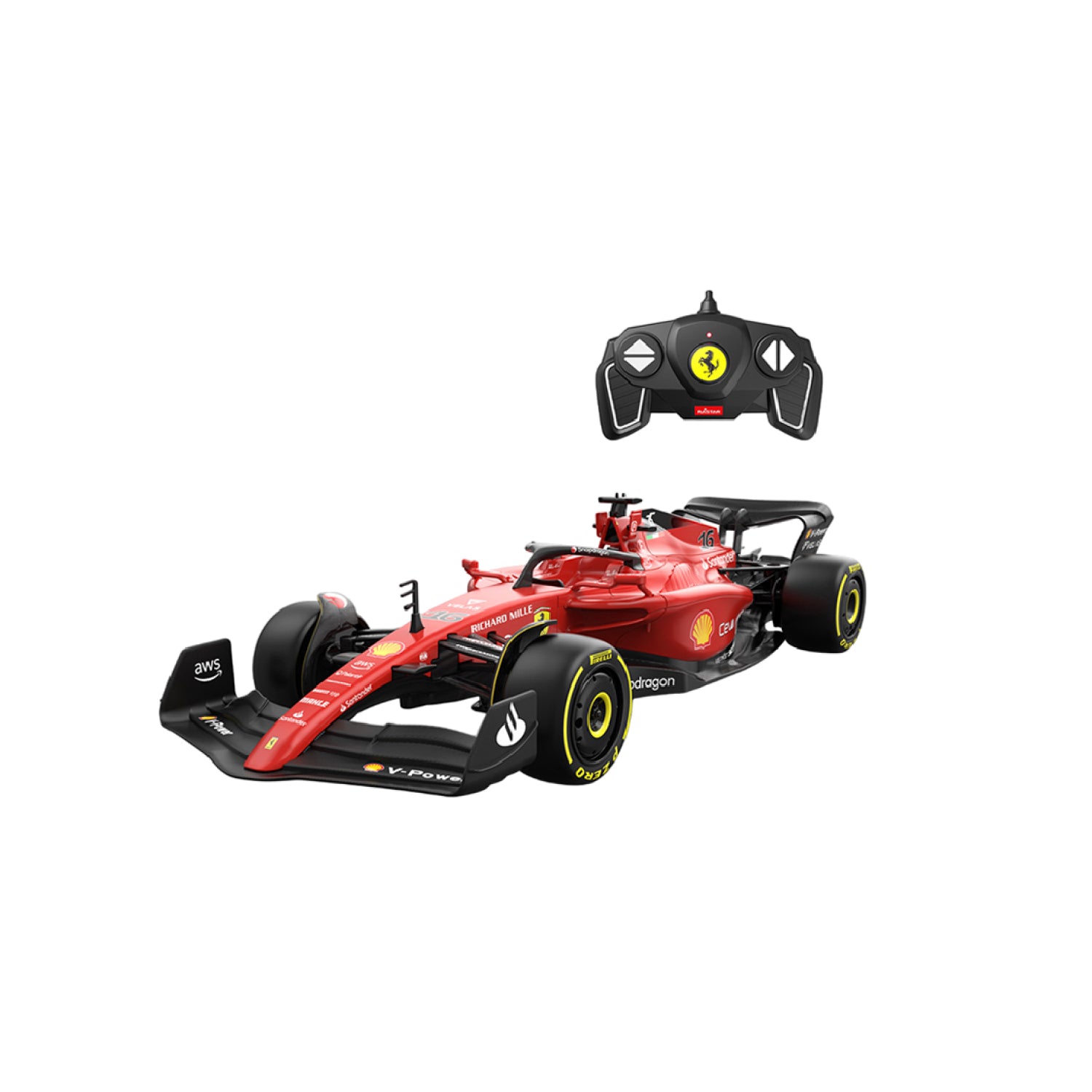 Xe Điều Khiển 1:18 Ferrari F1-75 Đỏ Rastar R93400