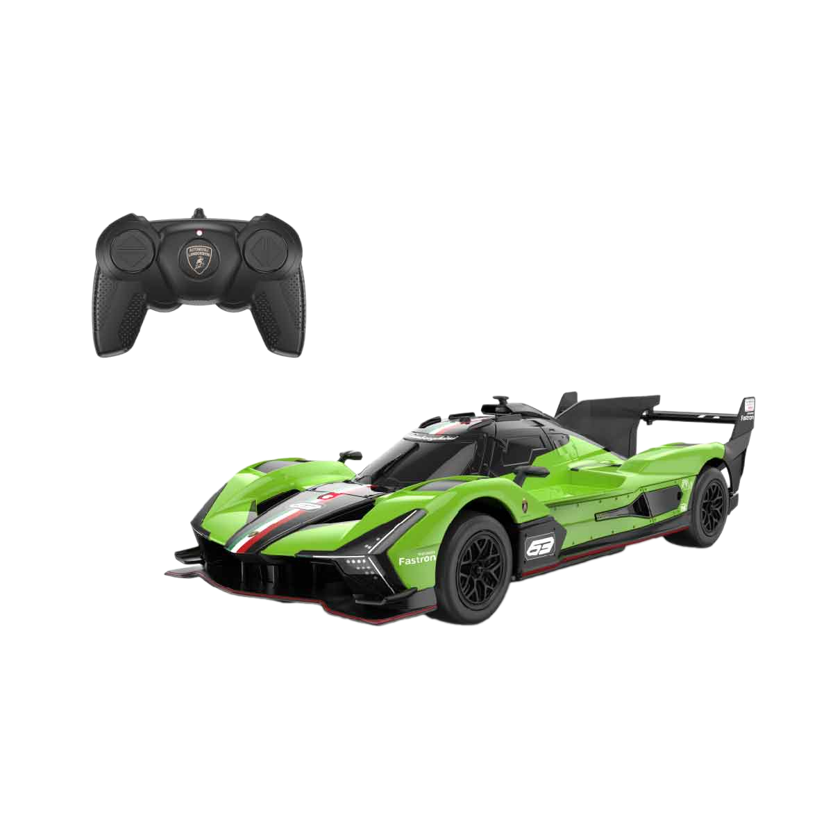 Đồ Chơi Xe Điều Khiển 1:24 Lamborghini Sc63 Lmdh Xanh Lá Rastar R10160