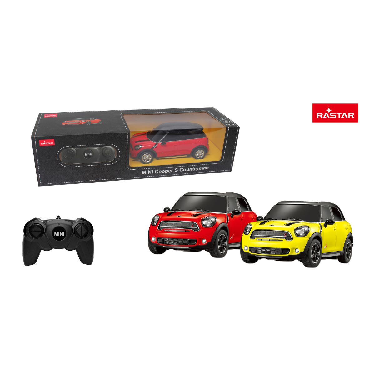 Đồ Chơi Xe Điều Khiển 1:24 Mini Countryman Đỏ RASTAR R71700