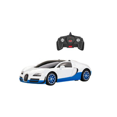White Bugatti 1:18 scale control car RASTAR R53900N