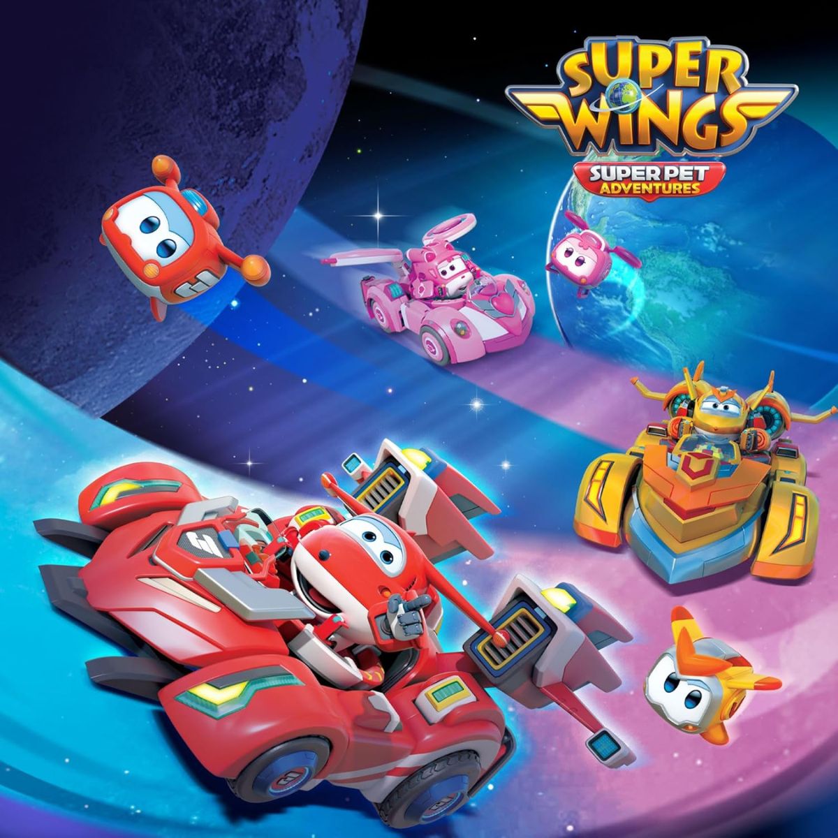 Đồ Xe Đua Bệ Phóng Con Quay - Golden Tốc Độ SUPERWINGS EU770331