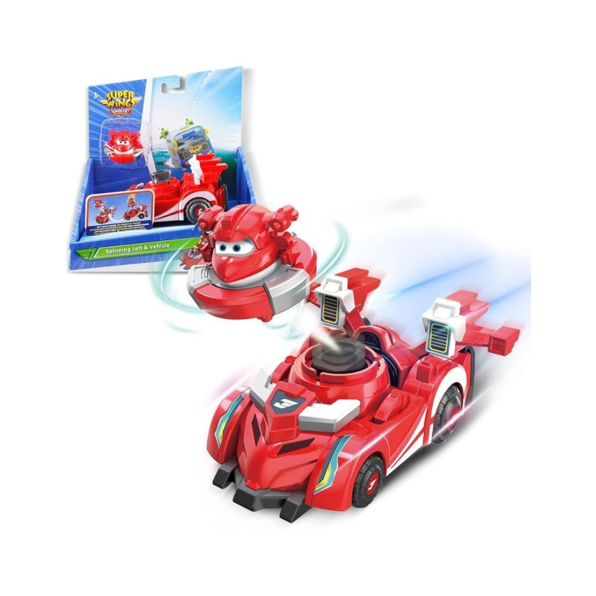 Đồ Chơi Xe Đua Bệ Phóng Con Quay - Jett Tia Chớp SUPERWINGS EU770310