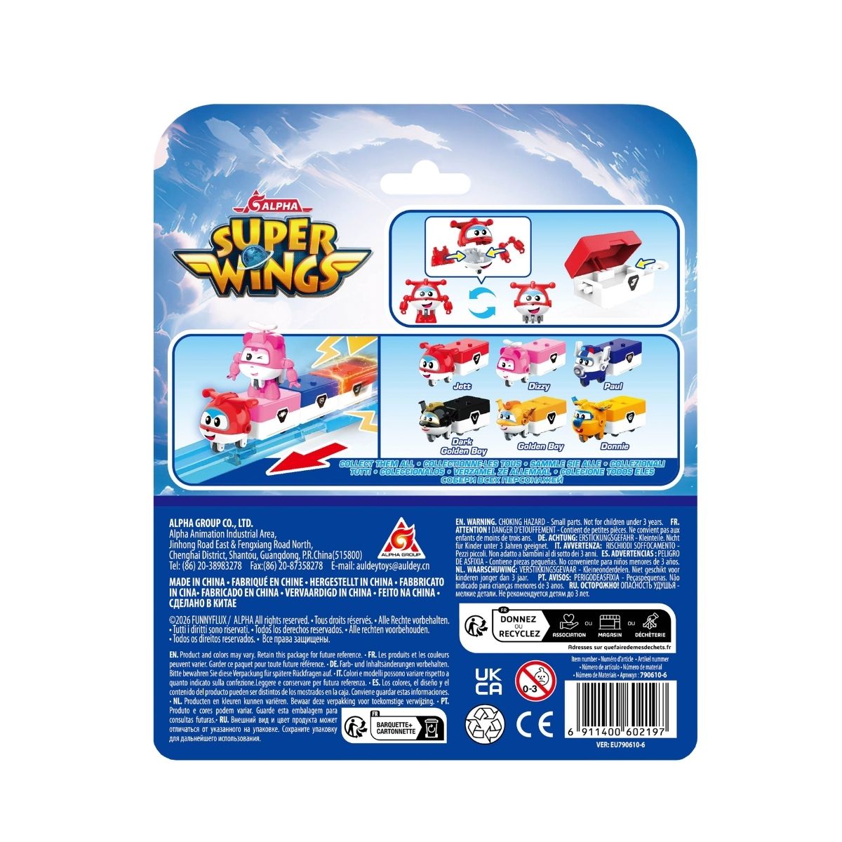 Đồ Chơi Xe Giao Hàng Cảnh Sát Paul SUPERWINGS EU790610-6