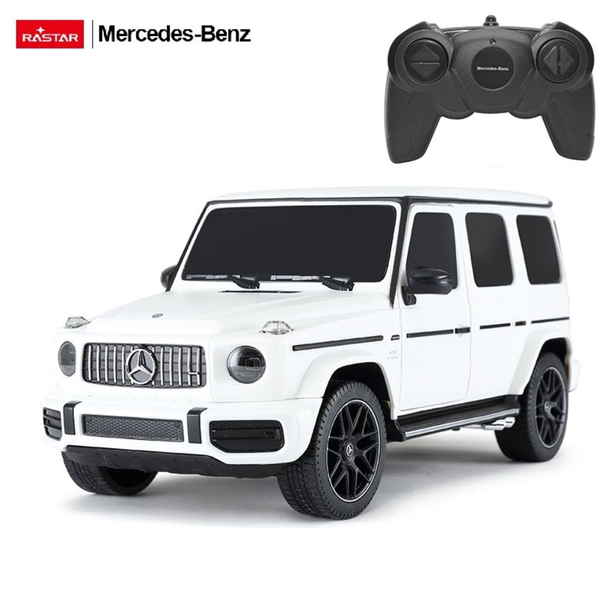 Rastar R/C 1:24 Mercedes-Benz G63 AMG White Remote Control Car R95800/WHI
