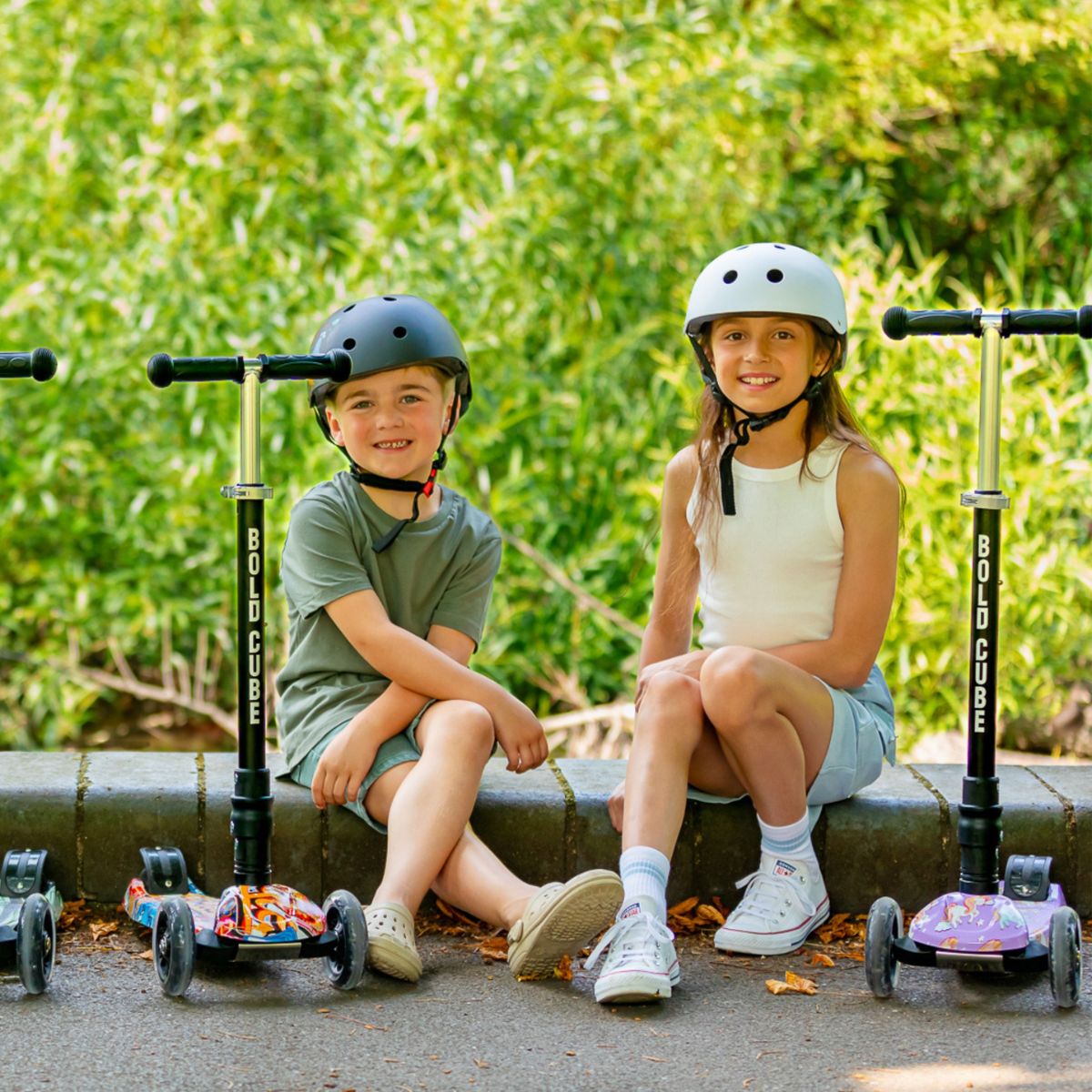 Xe Scooter 3 Bánh Boldcube Lớn Họa Tiết Đường Phố SCOOTER SKY026