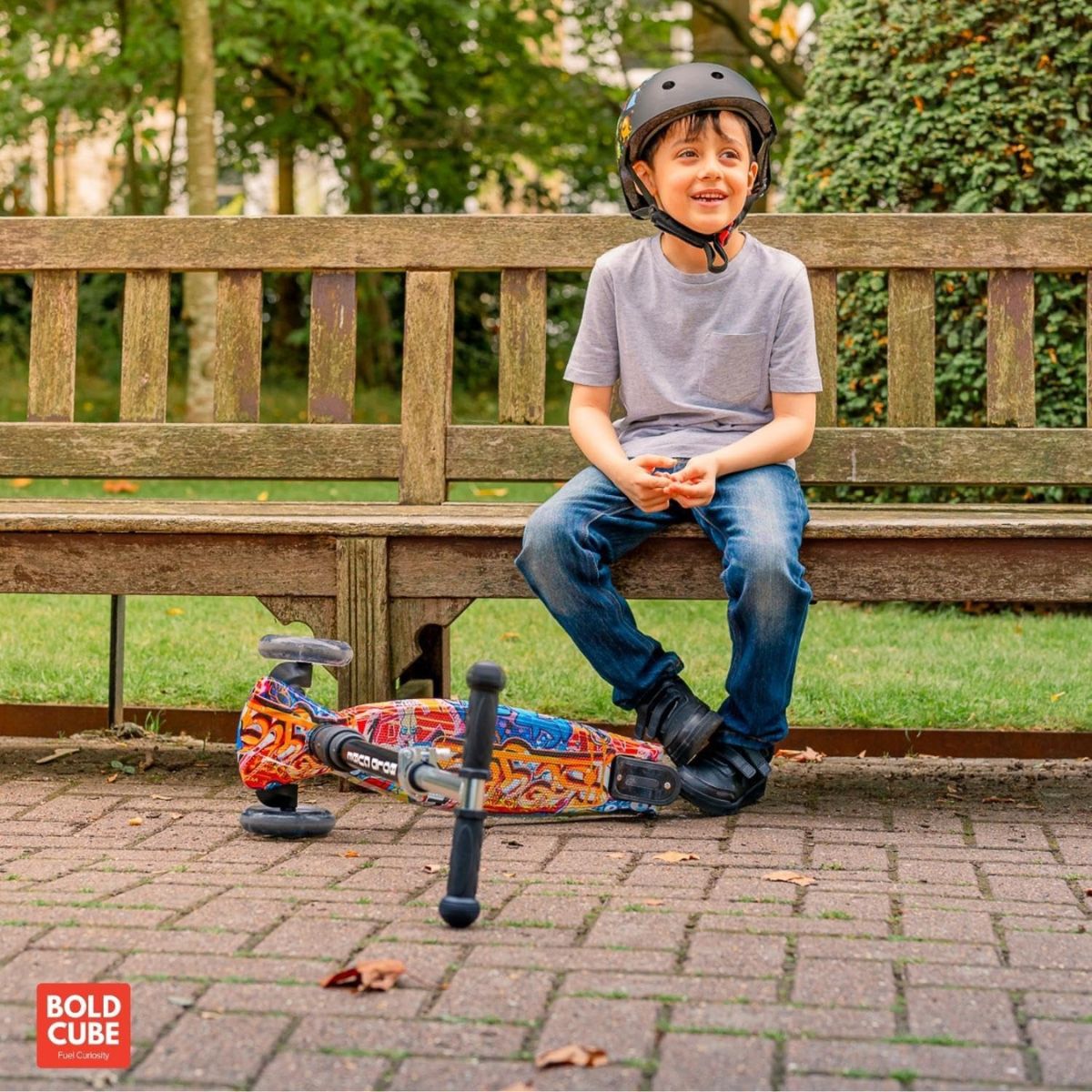 Xe Scooter 3 Bánh Boldcube Lớn Họa Tiết Đường Phố SCOOTER SKY026