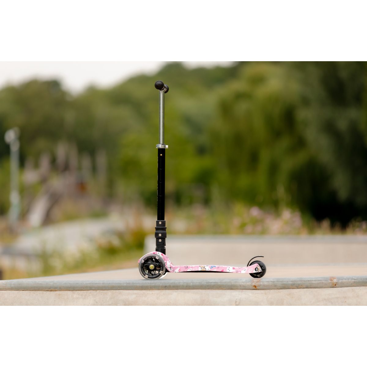 Xe Scooter 3 Bánh Boldcube Lớn Họa Tiết Mèo Hồng SCOOTER SKY027