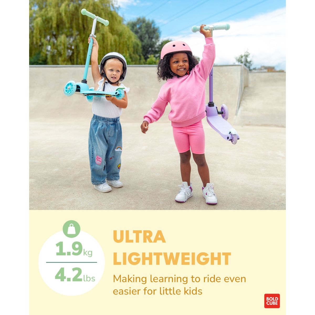 Xe Scooter 3 Bánh Boldcube Teeny Màu Vàng SCOOTER SKY005