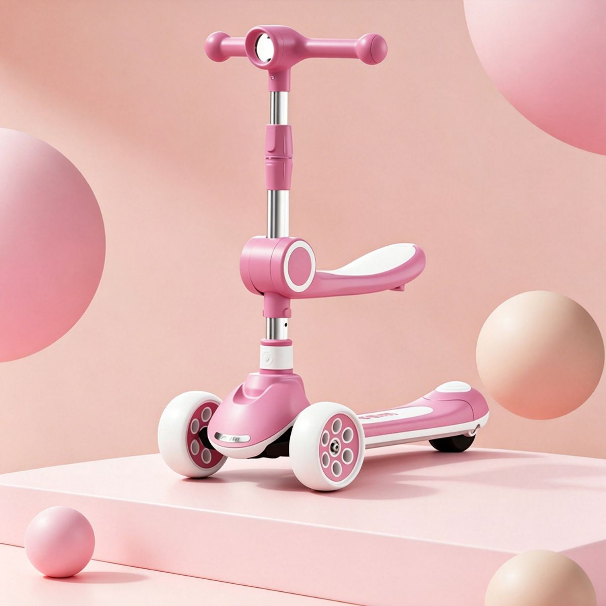 Xe Scooter 3 Bánh Royalbaby 2 Trong 1 Màu Hồng SCOOTER RB-SD2/PI
