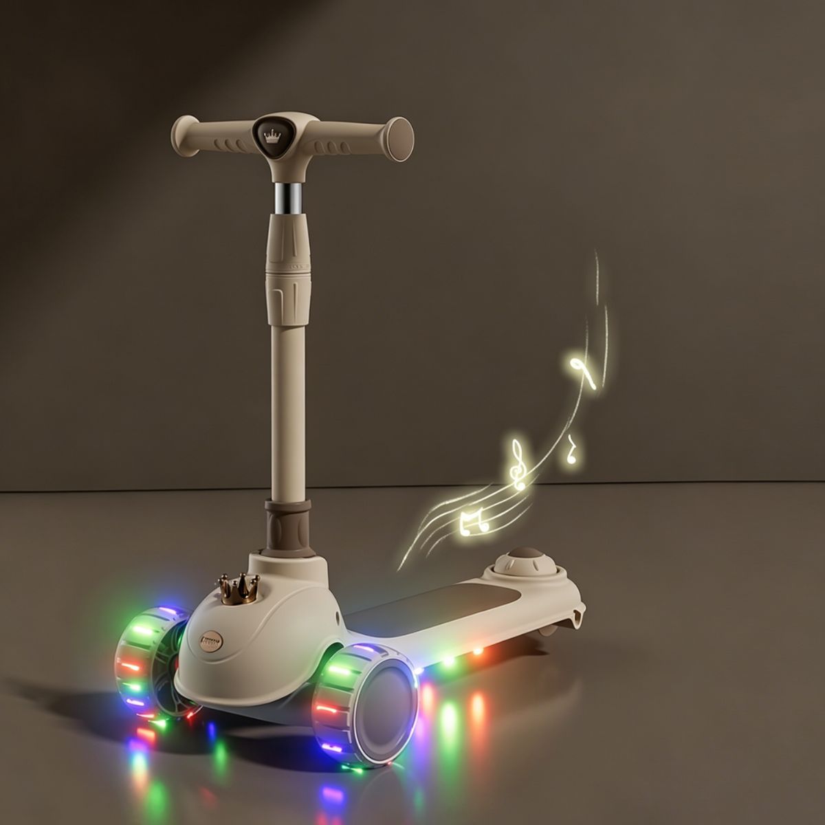 Xe Scooter 3 Bánh Royalbaby Vương Miện Màu Nâu Sáng SCOOTER RB-C1/LB