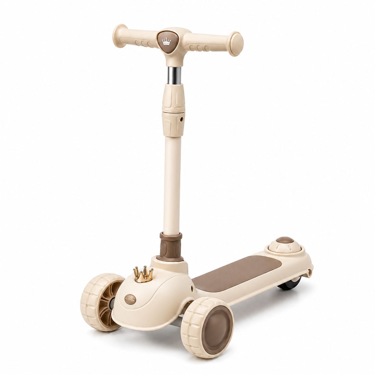 Xe Scooter 3 Bánh Royalbaby Vương Miện Màu Nâu Sáng SCOOTER RB-C1/LB