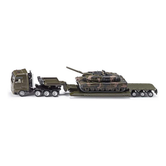 Low Loader Truck with Combat Tank Model SIKU 8317 