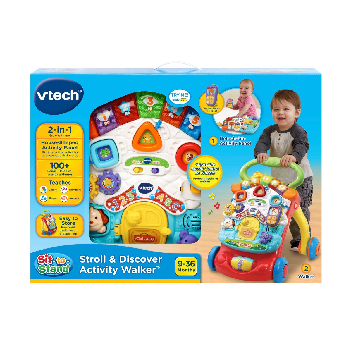 Đồ Chơi Xe Tập Đi Đa Năng Có Nhạc Và Đèn Cho Bé VTECH 80-505600