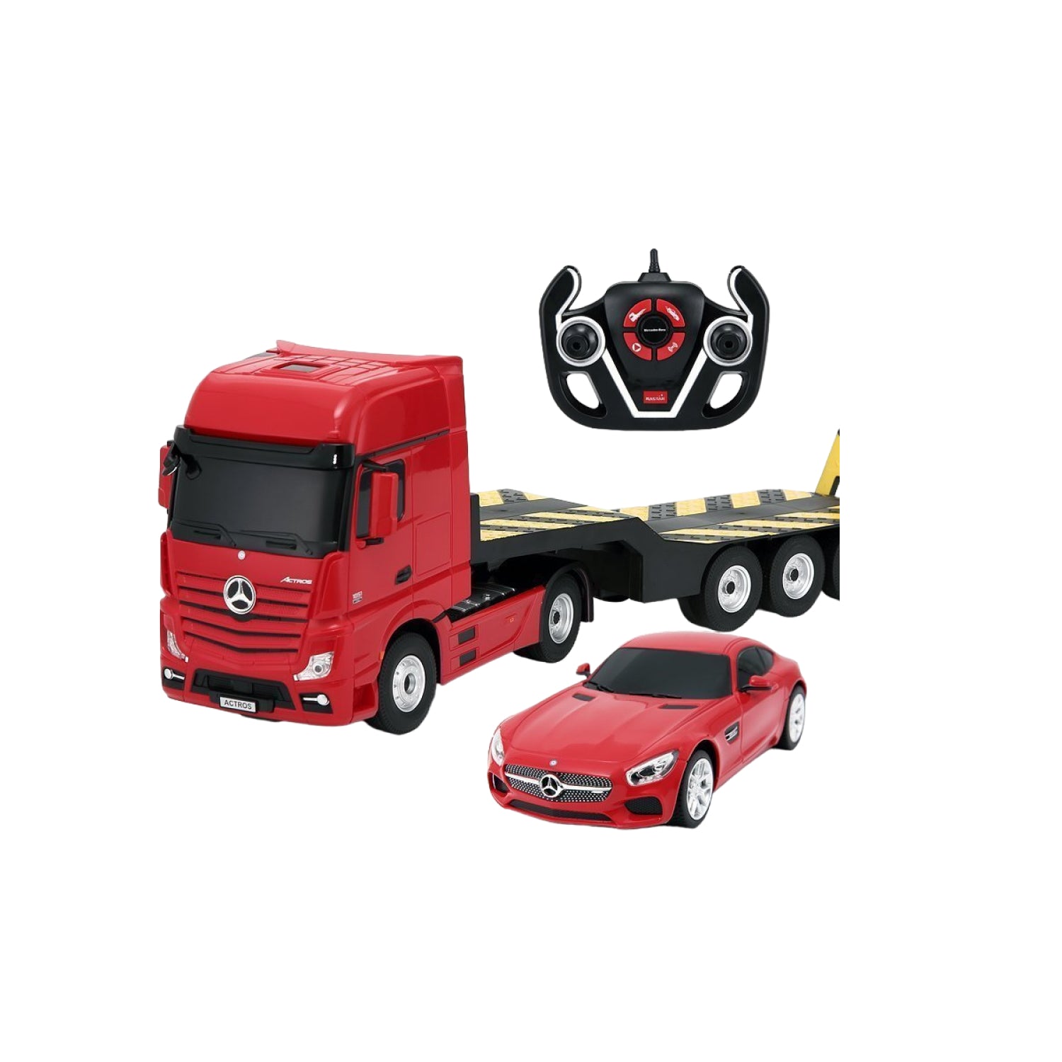 Xe Vận Chuyển Mercedes Benz Với Điều Khiển 2 Trong 1 Màu Đỏ Rastar R74920