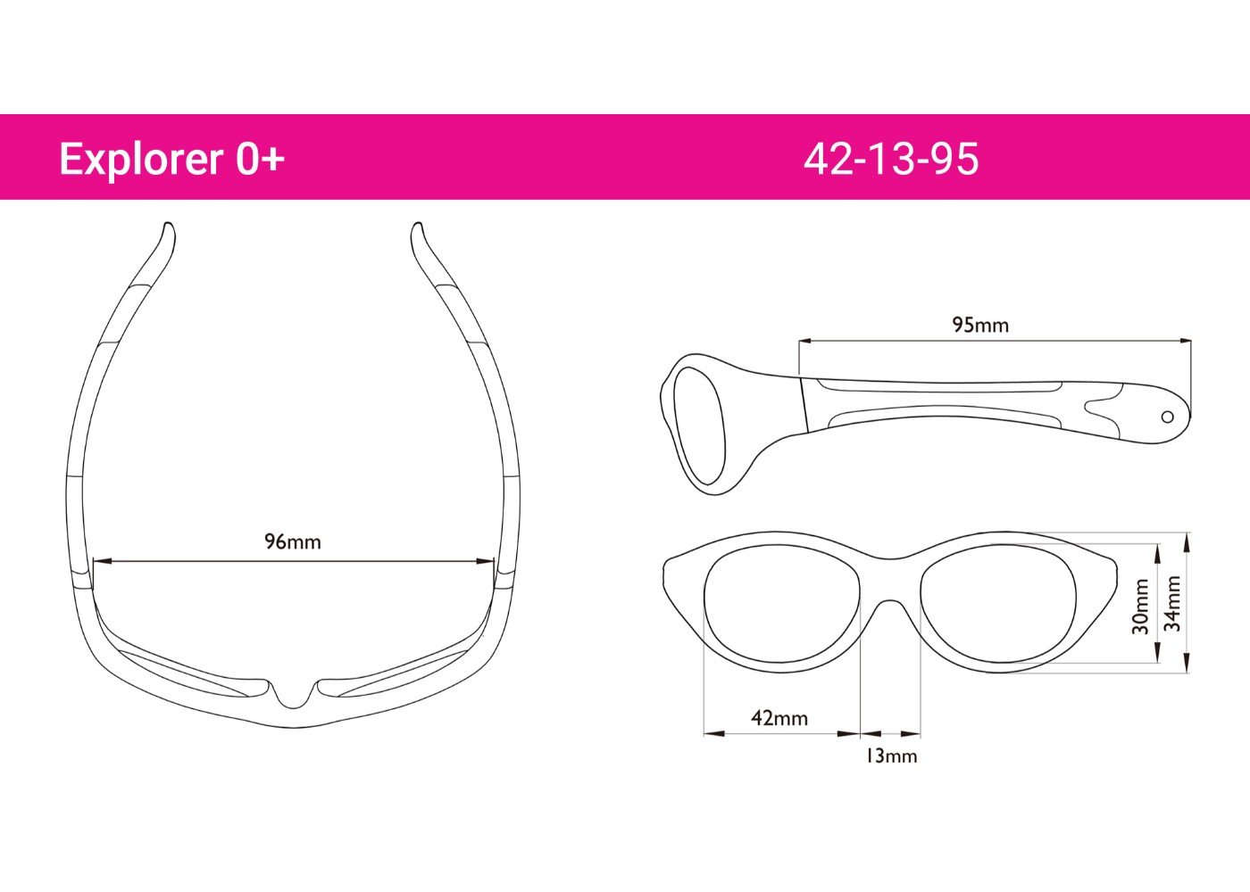 Hot Pink 0+ REALSHADES 0EXPPKHP flexible frame sunglasses