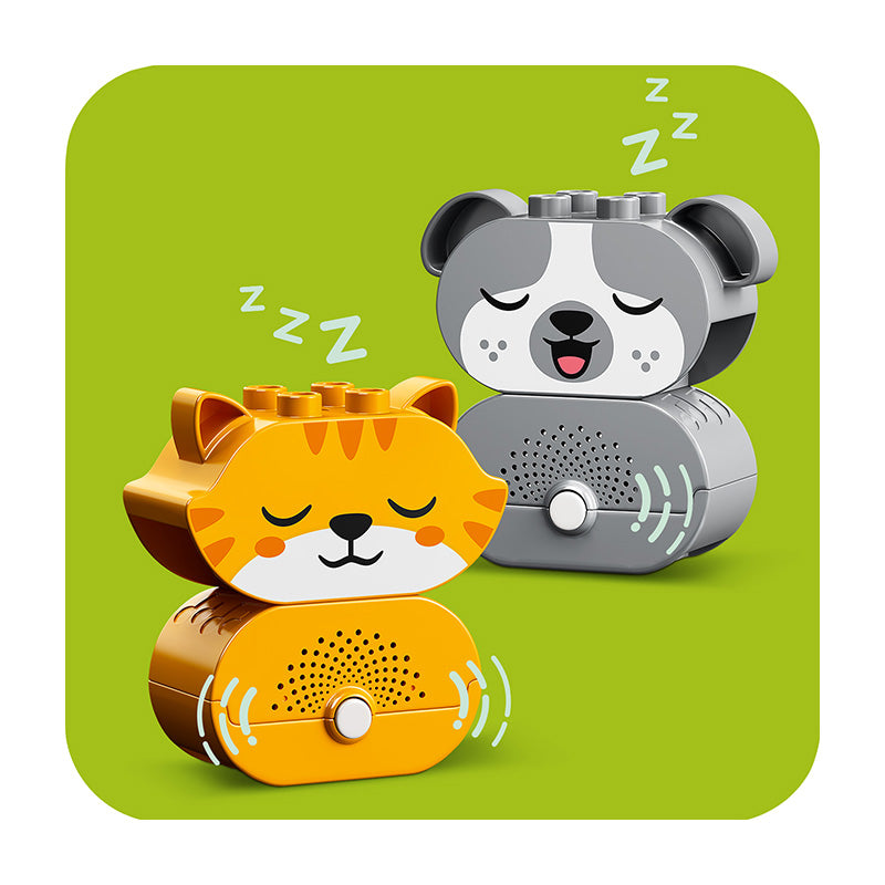 LEGO DUPLO 10977 Puppy and Cat Companion Set Toy with Sound