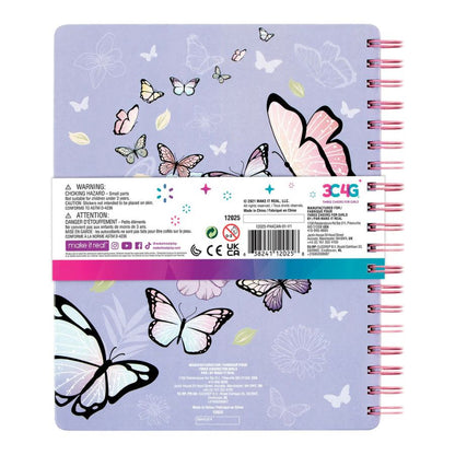 Bộ sổ tay, bút chì màu - Butterfly 3C4G 12025