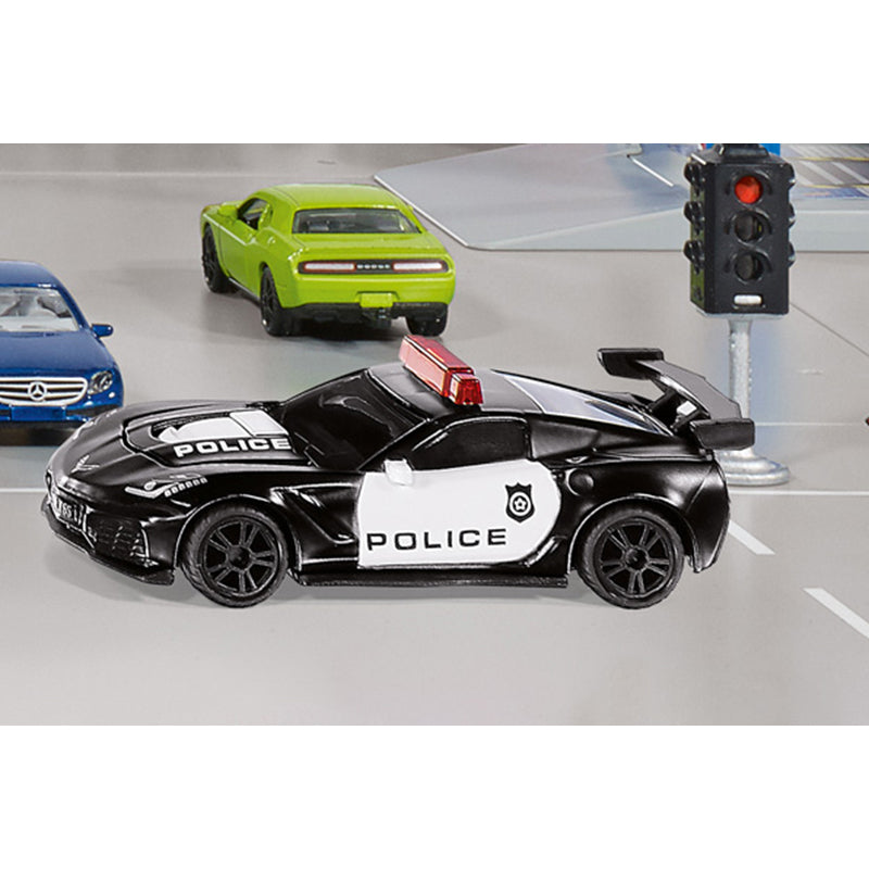 Mô Hình Xe Cảnh Sát Chevrolet Corvette Zr1 SIKU 1545