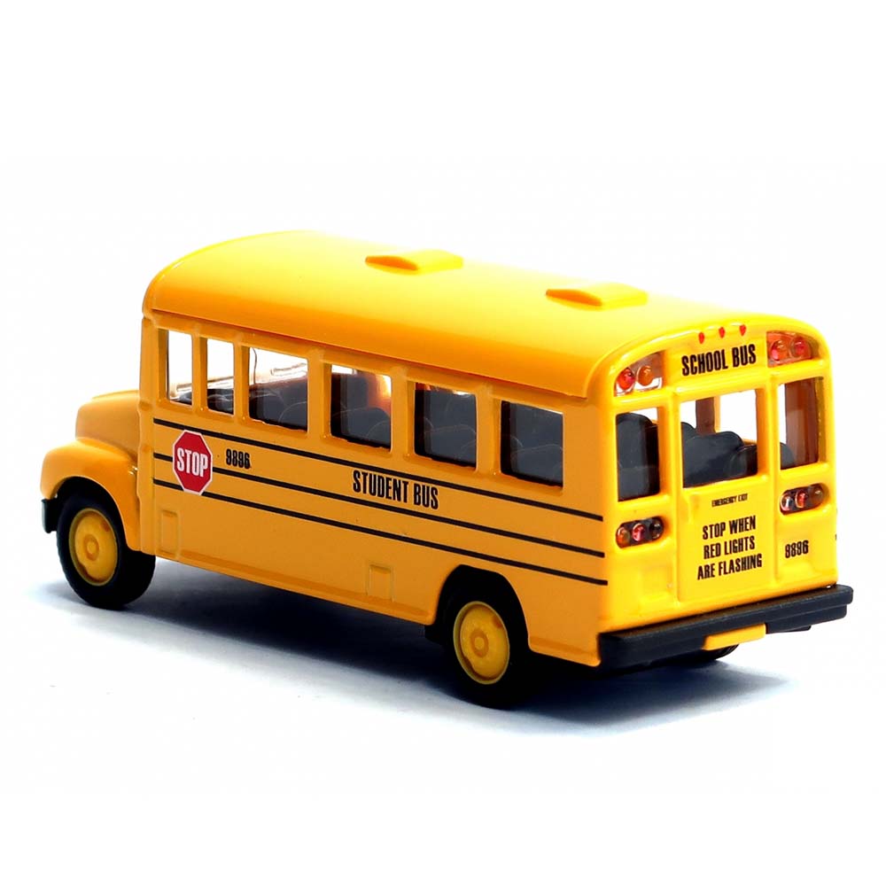 Mô hình xe hơi trớn xe buýt đưa đón học sinh