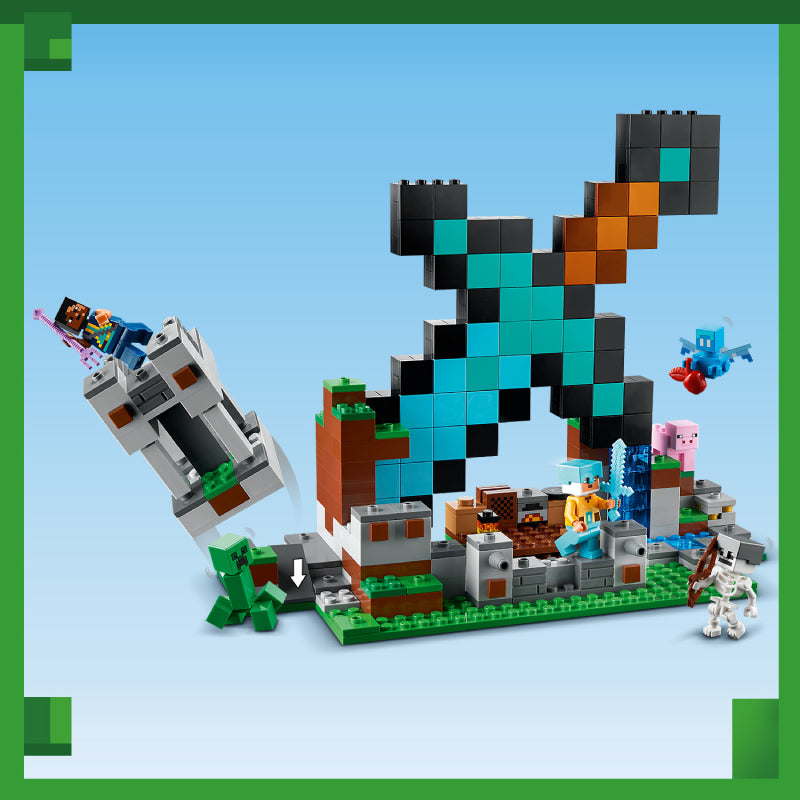 Đồ Chơi Lắp Ráp Tiền Đồn Cất Giữ Kiếm Kim Cương LEGO MINECRAFT 21244