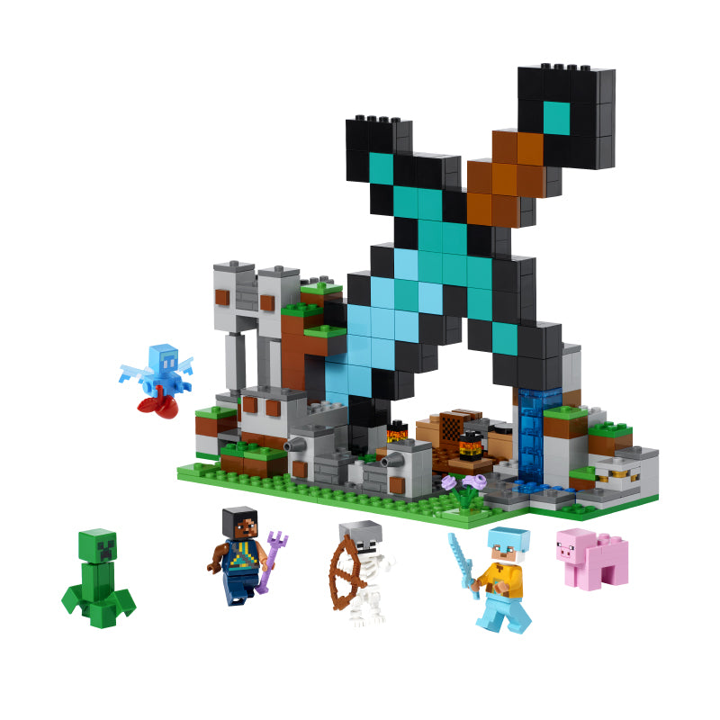 Đồ Chơi Lắp Ráp Tiền Đồn Cất Giữ Kiếm Kim Cương LEGO MINECRAFT 21244