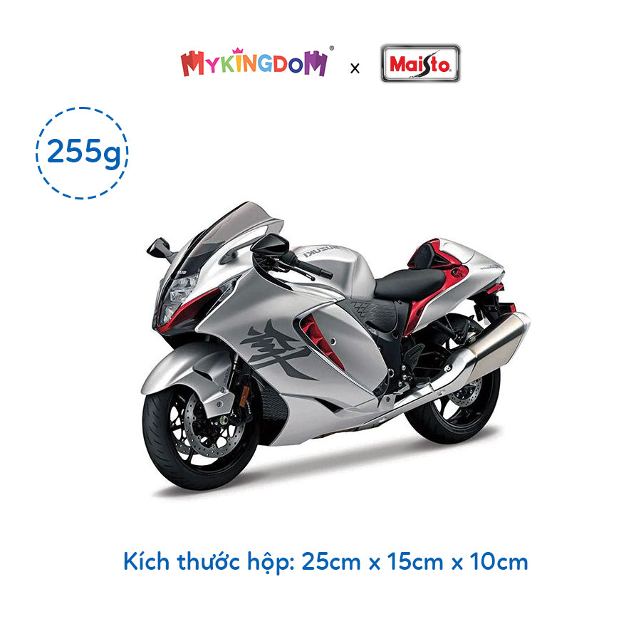 Mô hình xe mô tô tỉ lệ 1:12 Suzuki Hayabusa 2022 MAISTO MT31101