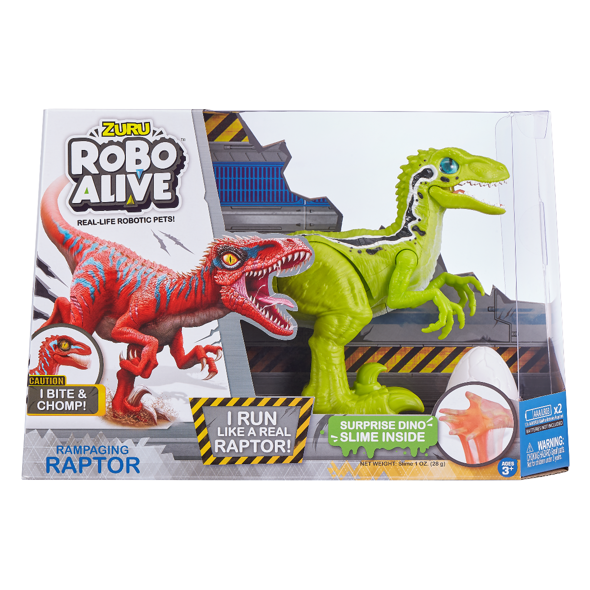 Khủng long Raptor nhanh nhẹn Xanh ROBO ALIVE 25289